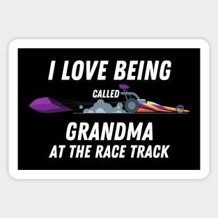 I Love Being Called Grandma At The Race Track Sticker